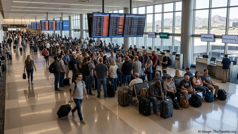 137 Flights Disrupted at Phoenix Sky Harbor and Passengers Are Still Waiting