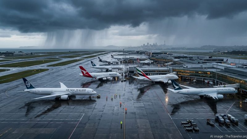 320mm Rain Warning Puts Air New Zealand and Major Airlines on Alert