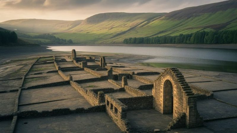 A Drowned Village Has Risen From Ladybower Reservoir And Crowds Are Coming