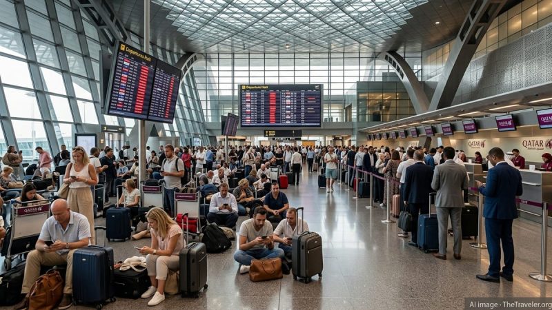 Hamad International Airport Hit by Mass Cancellations Leaving Hundreds Stranded